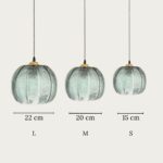 Suspension jungle en verre au design nordique - vue d'ensemble
