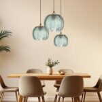 Suspension jungle en verre au design nordique