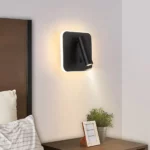 Applique murale plate avec interrupteur - vue de face
