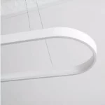 Suspension LED contemporaine ovale - détail