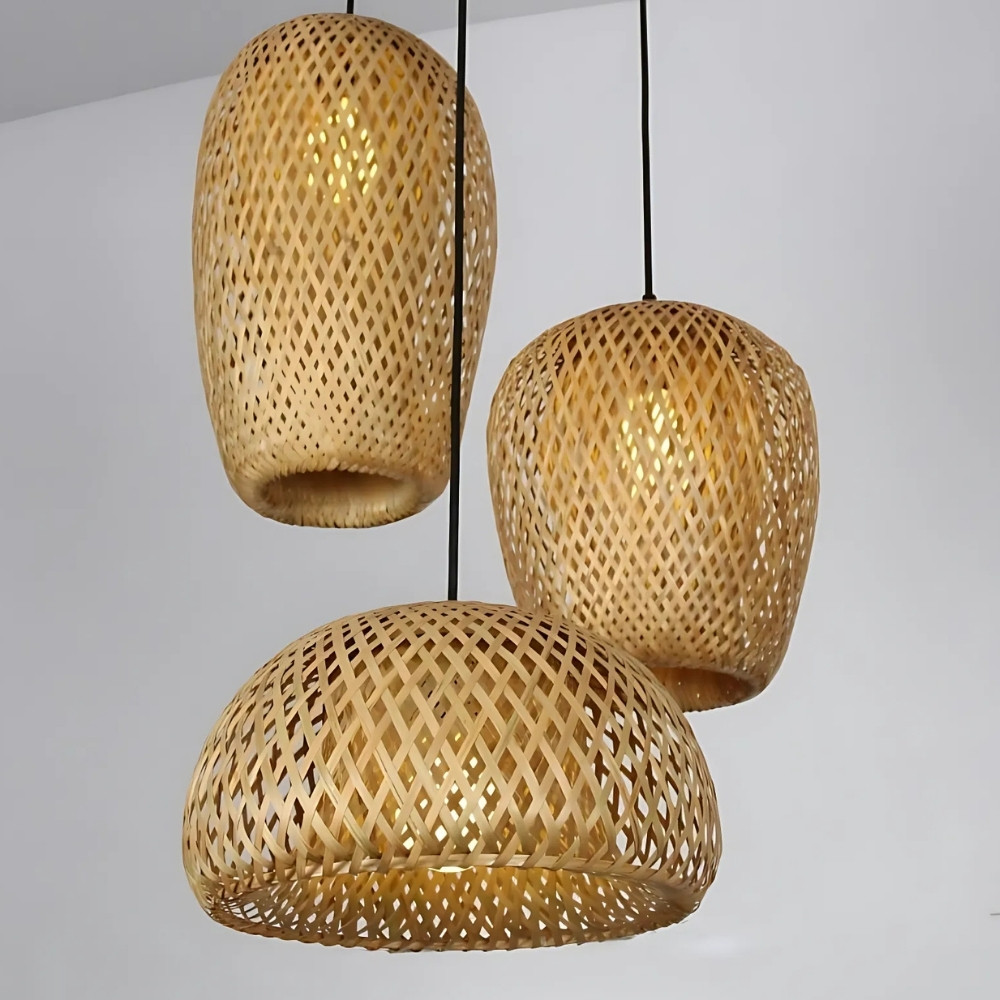 Suspension cannage de haute qualité en rotin tissé à la main