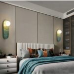 Applique murale en marbre vert — détail