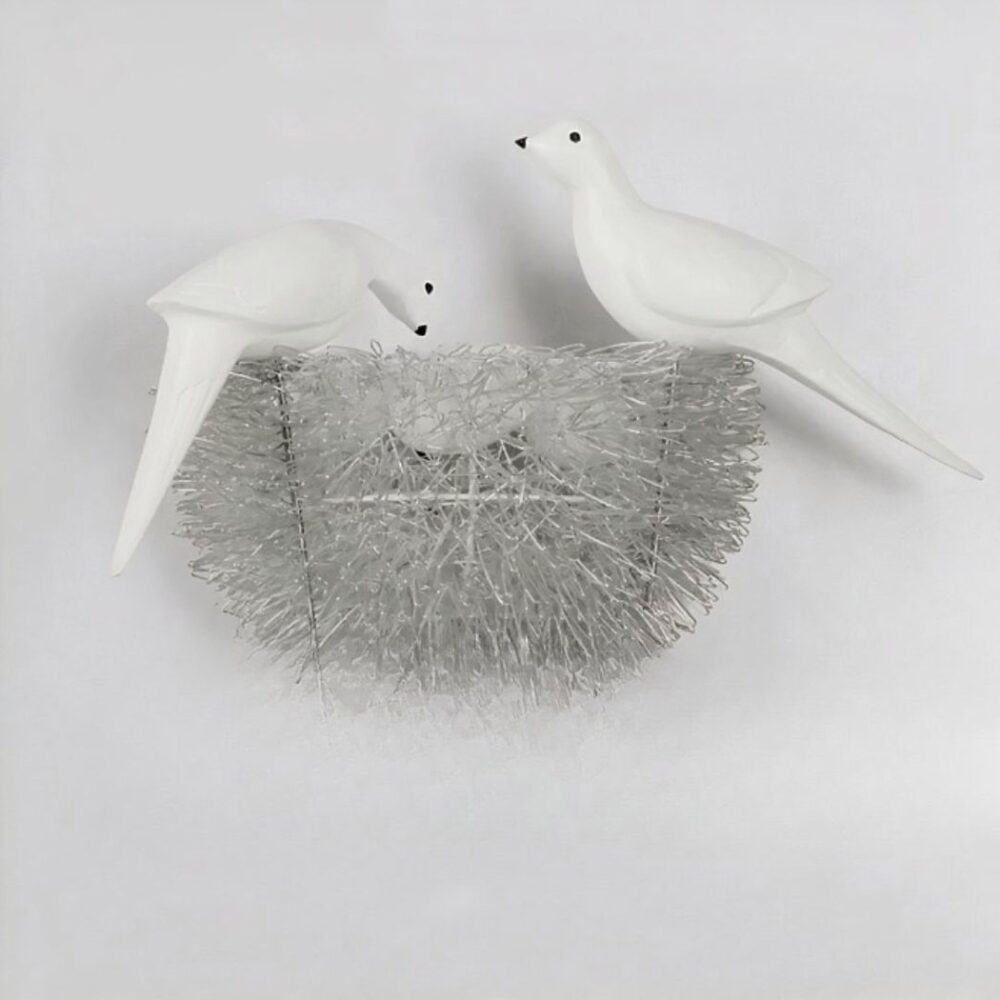 Applique murale originale en forme de nid d'oiseau