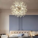 Lustre chambre moderne forme pissenlit - vue d'ensemble