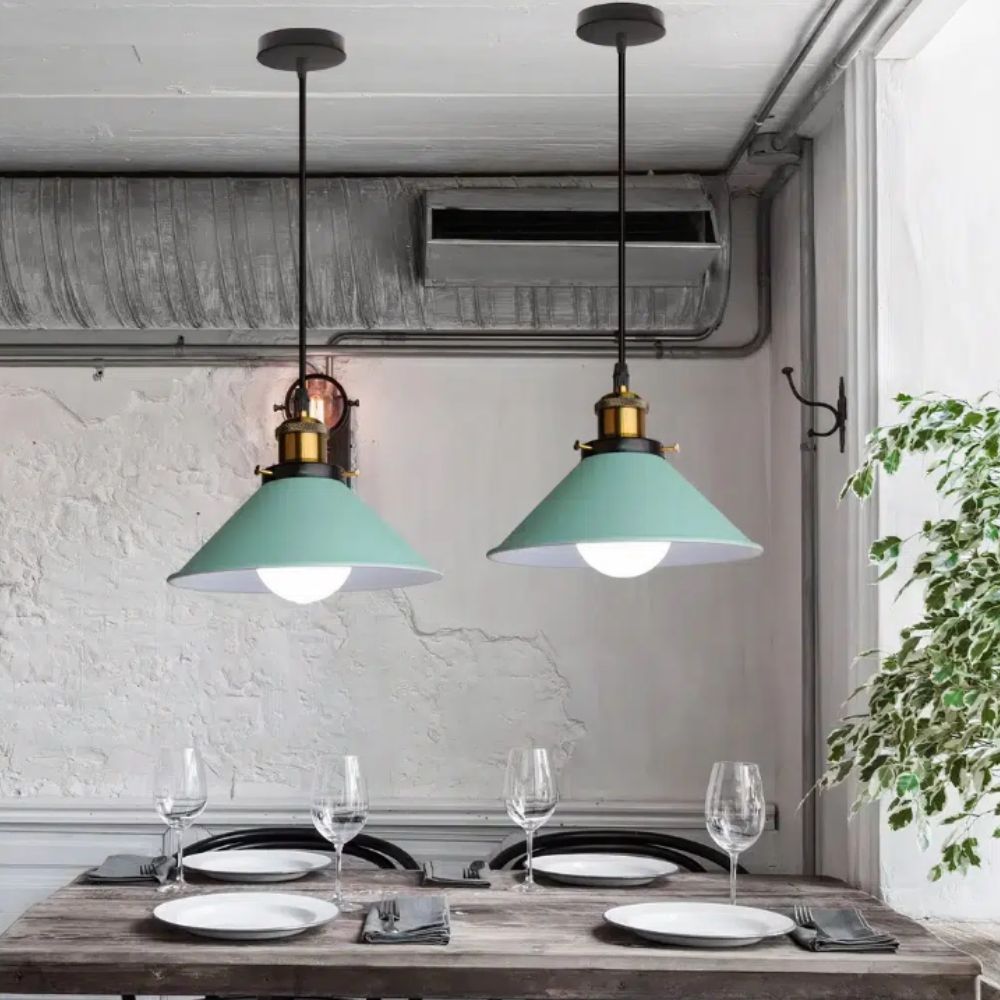 Suspension abat jour design rétro moderne • Luminaires Tendance