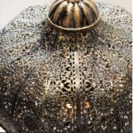 Suspension marocaine rétro en forme de goutte - vue de face