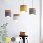 Suspension scandinave en bois - ambiance éteinte
