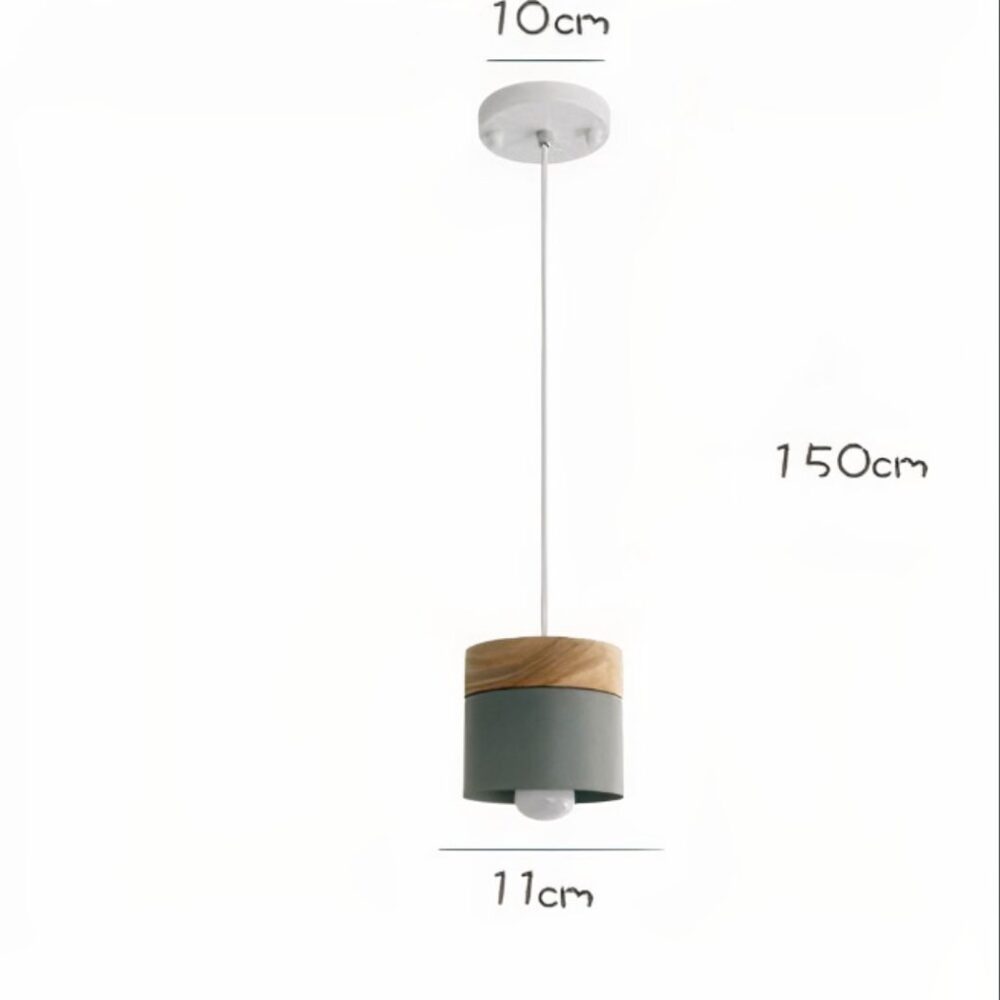 Suspension scandinave en bois - détail