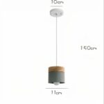 Suspension scandinave en bois - détail
