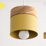 Suspension scandinave en bois - vue de face