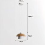 Suspension scandinave bois design épuré - détail