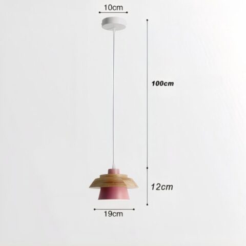 Suspension scandinave bois design épuré - zoom matière