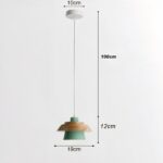 Suspension scandinave bois design épuré - vue rapprochée
