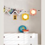 Applique murale scandinave boule lumineuse - vue de côté