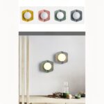 Applique murale scandinave boule lumineuse - ambiance allumée