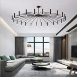 Lustre moderne LED effet flottante moderne au design nordique