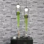 Suspension plante LED au design nordique - détail