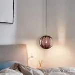 Suspension boule LED suspendue design nordique moderne