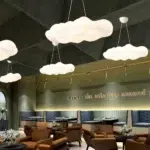 Suspension nuage acrylique design moderne