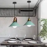 Suspension abat jour design rétro moderne