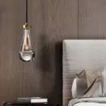Suspension goutte d'eau en cristal luxueuse - vue d'ensemble
