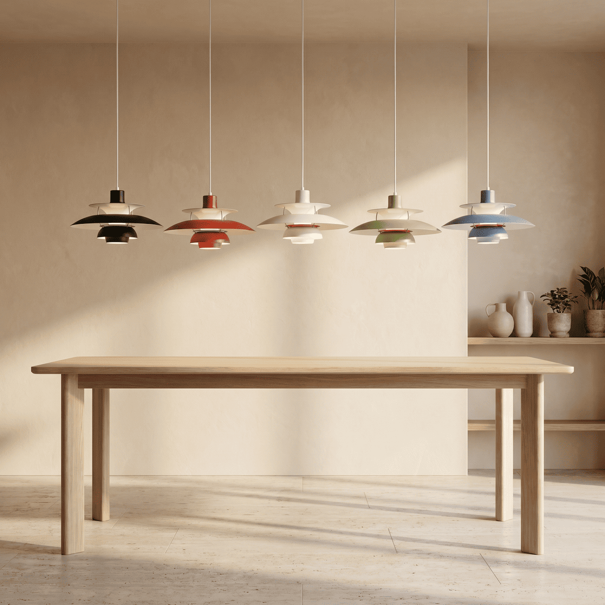 Suspension vintage design danois de haute qualité