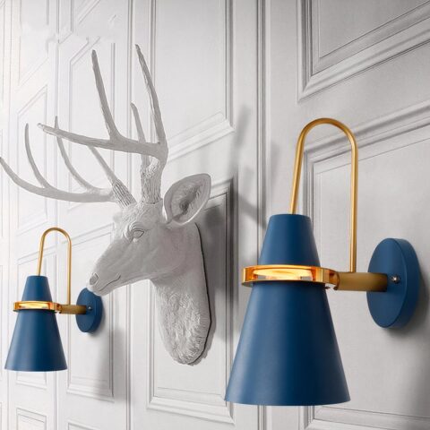 Applique murale bleue au style nordique