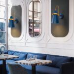 Applique murale bleue au style nordique