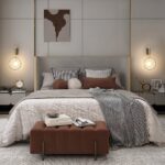 Applique murale chambre au design minimaliste cercle - vue de face