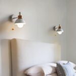 Applique murale de chambre avec interrupteur