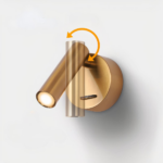 Applique murale lumière orientable en laiton