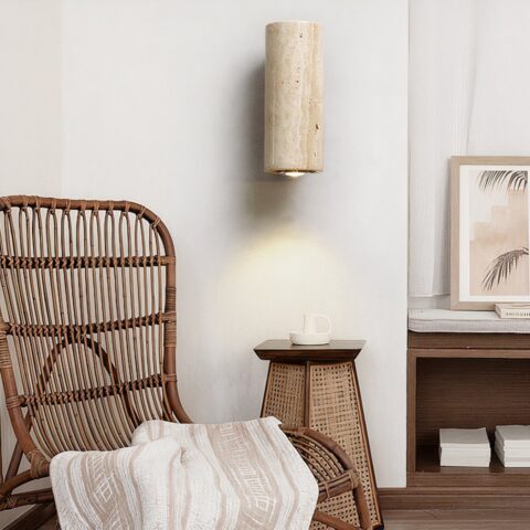Applique murale en pierre naturelle beige