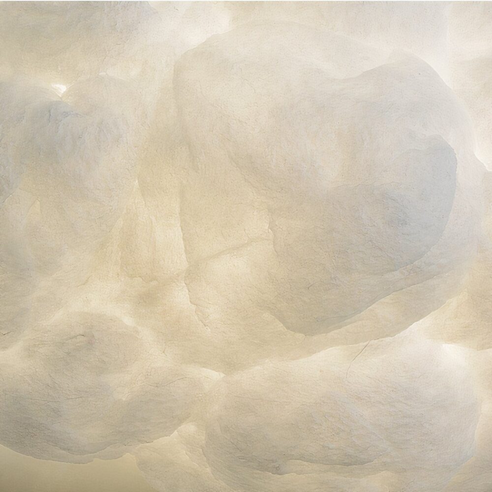 Applique murale en tissu en forme de joli nuage - détail