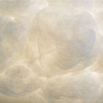 Applique murale en tissu en forme de joli nuage - détail
