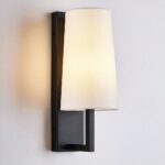 Applique murale en tissu sur support noir - vue de face