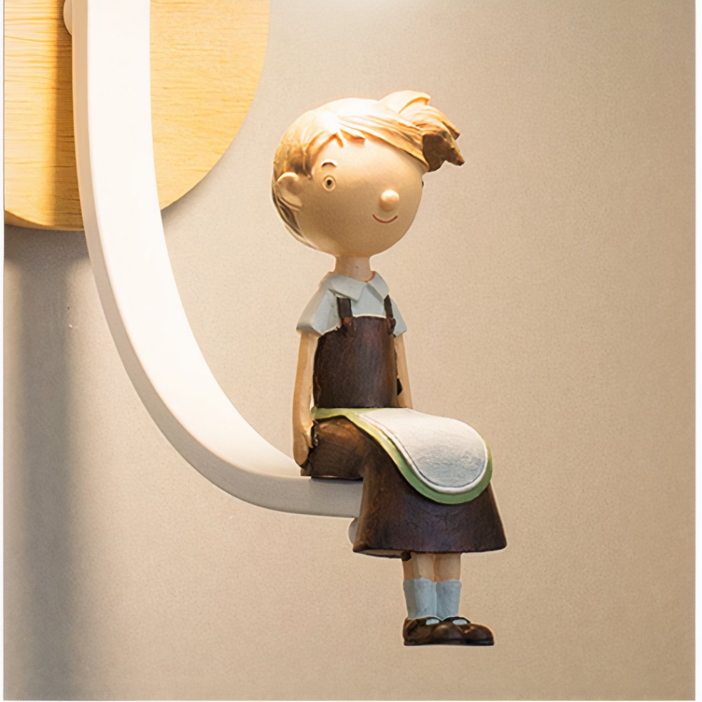 Applique murale enfant de style nordique et moderne - vue de face