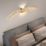 Applique murale intérieure LED au design arc de cercle minimaliste et moderne