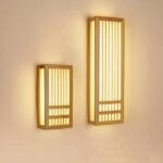 Applique murale japonaise en bois