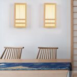 Applique murale japonaise en bois
