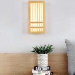 Applique murale japonaise en bois - vue d'ensemble