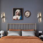 Applique murale moderne luxueuse de style nordique - vue de face