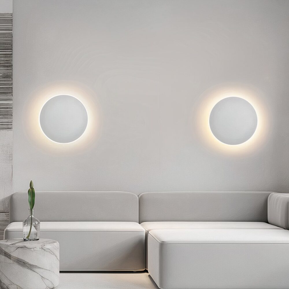 Applique murale ronde au design épurée