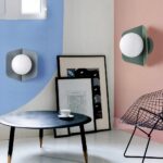Applique murale scandinave boule lumineuse - vue de face
