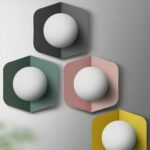 Applique murale scandinave boule lumineuse