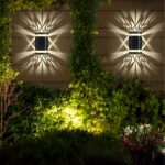 Applique murale solaire LED imperméable de grande taille - vue de face