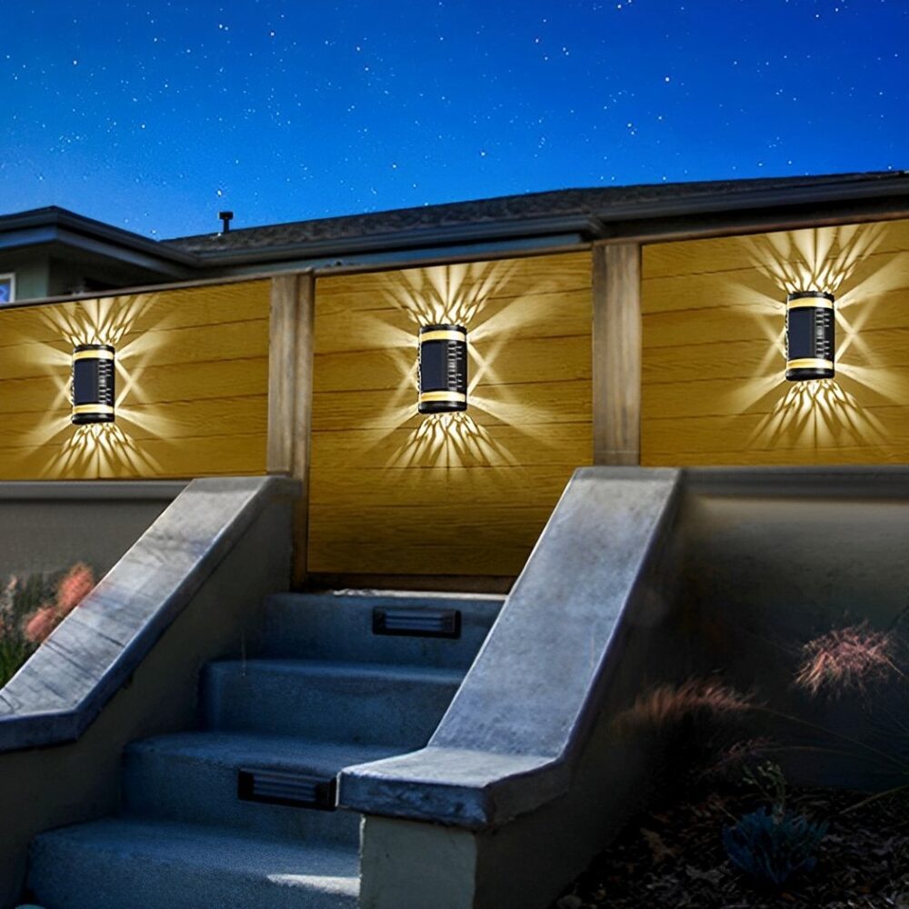 Applique murale solaire LED imperméable de grande taille