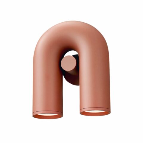 Applique murale terracotta liseuse, en forme de U inversé