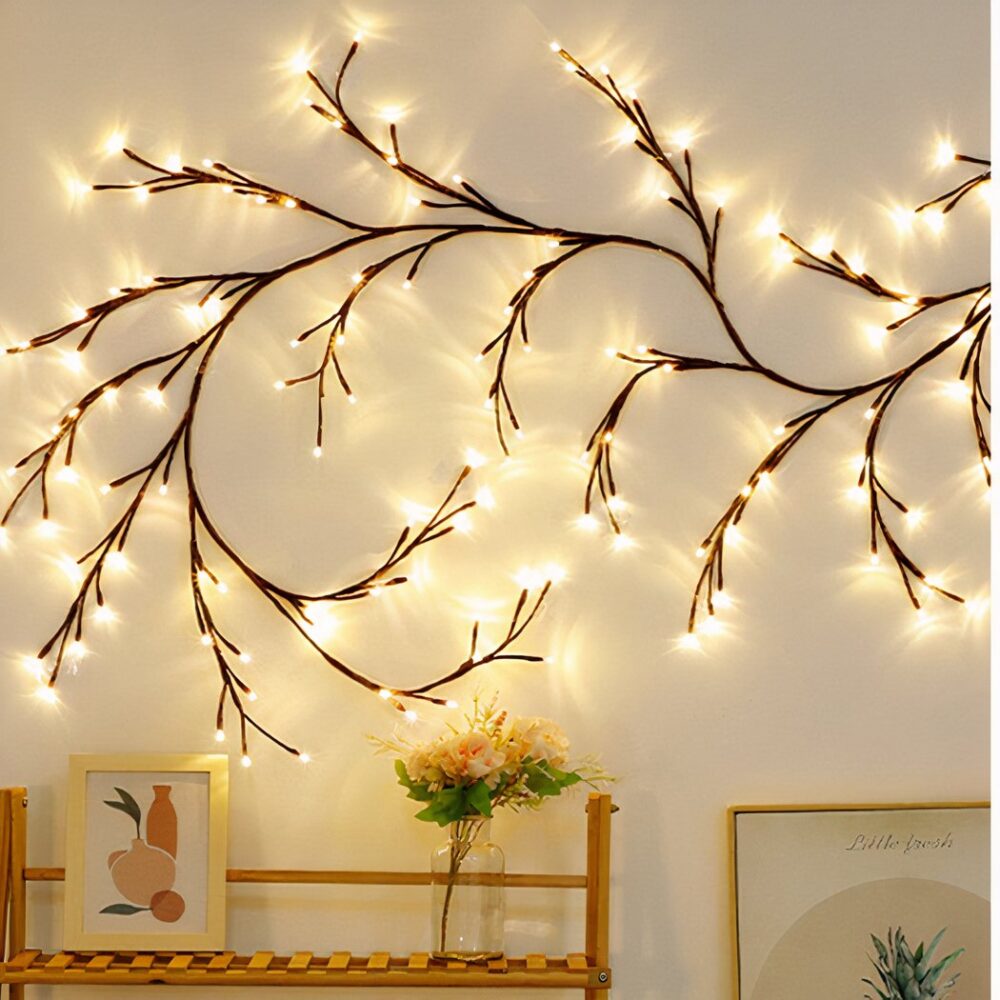 Applique murale tête de lit de type guirlande - vue de côté