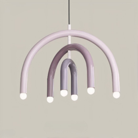 Lustre enfant LED arc-en-ciel minimaliste