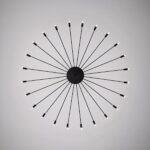 Lustre moderne LED effet flottante moderne au design nordique - vue de face